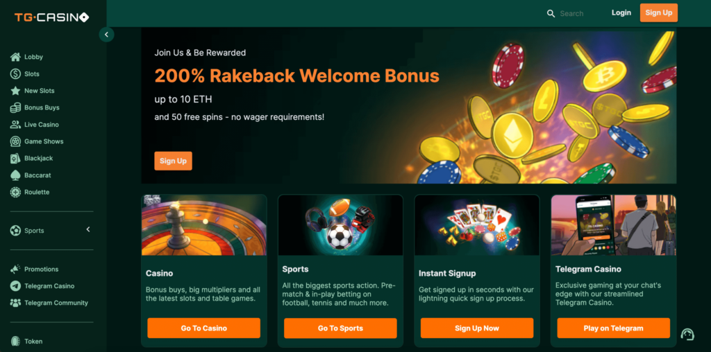 TG.Casino-Homepage